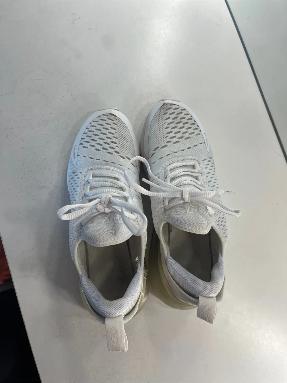 Nike White Knit Running Sneakers